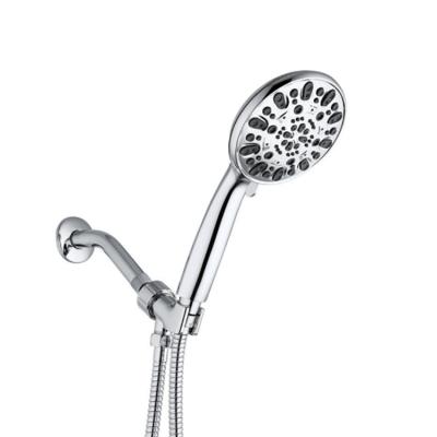 China Brushless Diverter ABS Nickel Plastic Water Saving Wall Mounted 7 Function Shower Head Hand Shower Set for sale