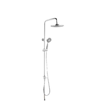 China With Adjustable Slide Bar Round Stainless Steel Rod 9 Inch Spray 3 Function Top Shower Set With Hose for sale