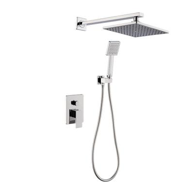 China With Hot Selling Modern Design Sliding Bar OEM Factory Made Embedded Shower Set Hot And Cold Water Wall Hanging Bathroom Shower Head Set for sale