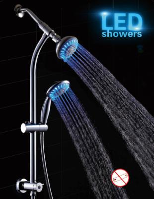 China Without Bathroom Handheld Rainbow Combination Multicolor LED Shower Handheld Shower for sale