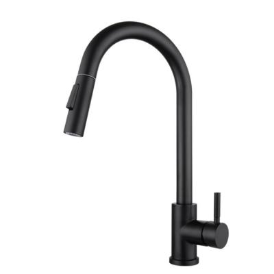 China Electric Faucet Black Kitchen Touch Household Faucets Hot And Cold Release Stainless Steel Rotating Faucet for sale