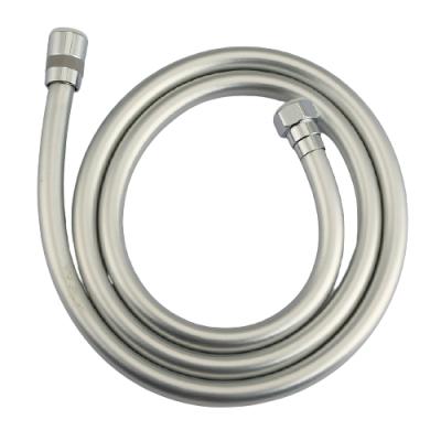 China Modern hot sale 1.5m-2m PVC bathroom silver high pressure shower hose, black stainless steel shower hose for sale