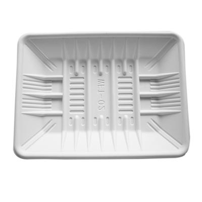 China Custom Eco-friendly Corn Starch Biodegradable Meat Tray Tableware for sale