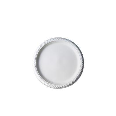 China Corn Starch Tableware 7 Inch Biodegradable Disposable Plate For Restaurant for sale