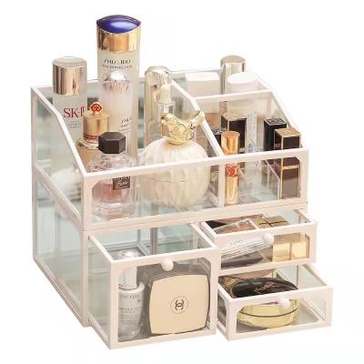 China Amazon Hotselling Sustainable Organizer Storage Box Make Brushes Stand Acrylic Cosmetic Makeup Organizer for sale