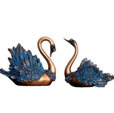 China Other Crafts European Swan Resin Factory Direct Sales Style Creative Ornament for sale