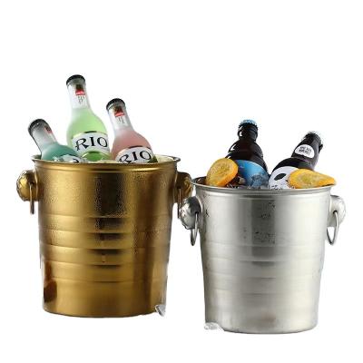 China Sustainable Ice Bucket With High Quality Cheap Stainless Steel Champagne Bucket,Customer Logo Sustainable Barware Handle OEM for sale