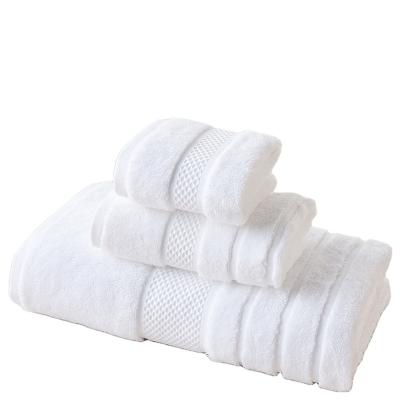 China Other Newest Design Good Quality Long Staple Cotton Hotel Towel Three Piece Set Personalized Bath Towel for sale