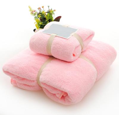 China Other Cheap Hot Sale Velvet Bath Towel Set Daily Necessities Two Piece Set Advertising Hand Gift Towel for sale