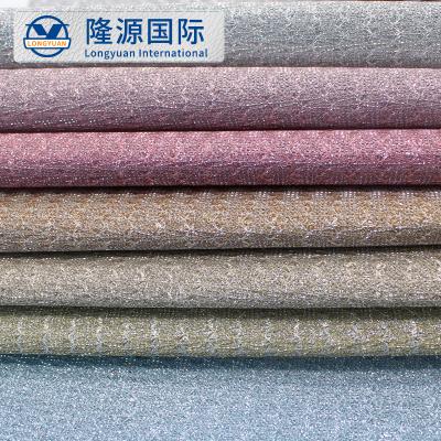 China Customized PU Waterproof Faux 0.8mm Glitter Twill Backing Leather Material For Clothes, Shoes for sale