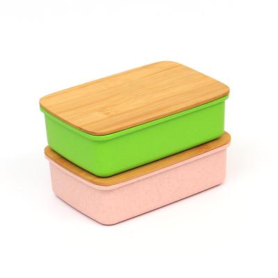 China Hot Containers Bento Lunch Box For Student Bamboo Leak-Proof Freshness Preservation Vendor Lunch Box for sale