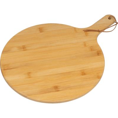 China Sustainable friendly best seller around pizza bread bamboo chopping cutting board for bamboo products heat insulation protection for sale