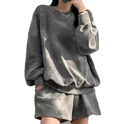 China QUICK DRY Women's Oversized Shirt Coat And Pants Two Piece Set for sale