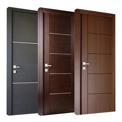 China High Quality Modern Interior Wooden Sound Insulation Custom Bedroom Door Design for sale