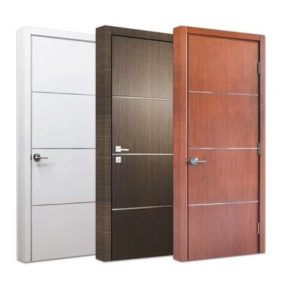 China High Quality Modern Interior Wooden Sound Insulation Custom Bedroom Door Design for sale