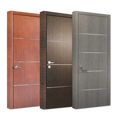 China High Quality Modern Interior Wooden Sound Insulation Custom Bedroom Door Design for sale