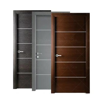 China High Quality Modern Interior Wooden Sound Insulation Custom Bedroom Door Design for sale