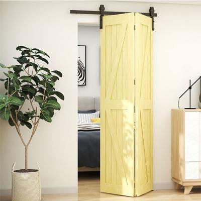 China Wholesale Sound Insulation Aluminum Patio Glass Double Folding Door With Horizontal Accordion Bifold for sale