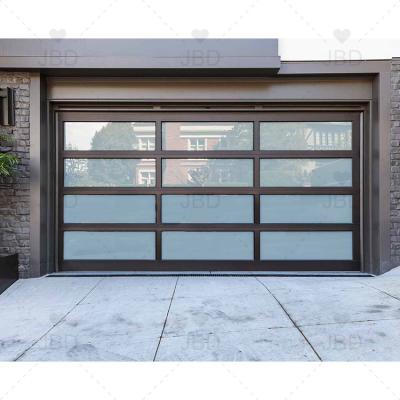 China Modern and Stylish Horizontal Garage Heat Insulation Folding Doors with Panels Garage Door Replacement Glass Panels: Easy to Install and Afforda for sale