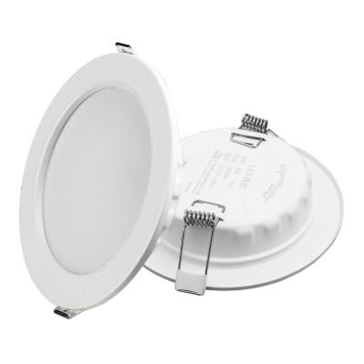 China Modern Screw Less Ceiling Downlight Frame LED Light Panel Frame White Light Embedded Circular 7W Led Panel for sale