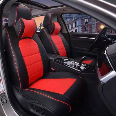 China Easy Clean Luxury Factory Direct Wholesale Universal PVC Leather Waterproof Car Seat Cover Cushion for sale