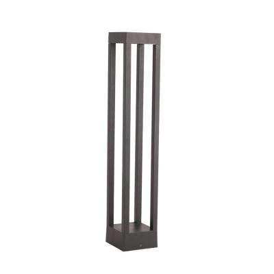 China IP65 Nordic Waterproof Decorative Aluminum Modern Square Bollard LED Light For Pathway for sale