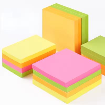 China Colorful Paper Sticky Notes 4 Colors Mixed Custom Sticky Note Pads for sale