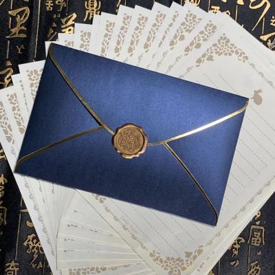 China Minimalist Self Seal Wedding Invitation Envelopes Retro Greeting Card Envelopes for sale