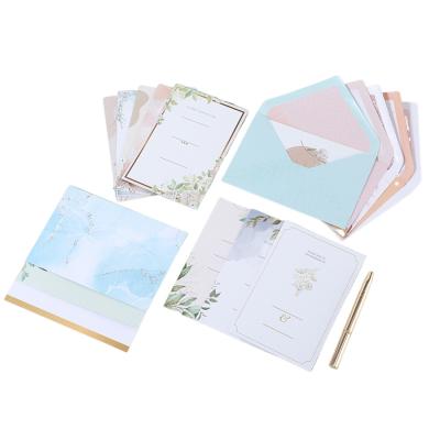 China 50pcs Customized 4x6 Inches Bridal Shower Invitation Cards Wedding Party Invitations for sale