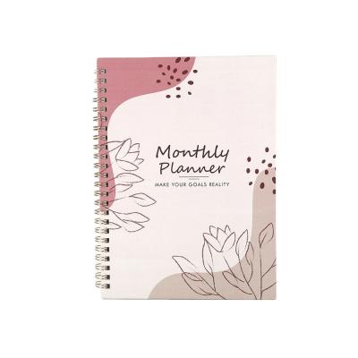 China Custom Printed Notebook Planner Refill A5 Daily Monthly Planner Hard Cover Various Size for sale