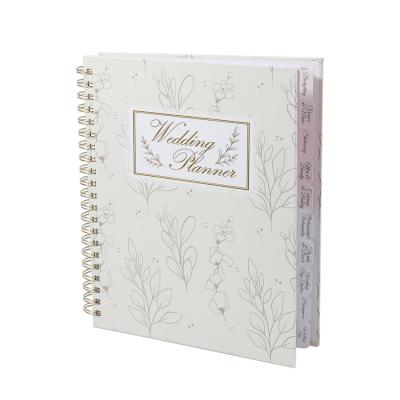 China Undated Custom Wedding Planner Book A4 A5 With Budget Organizer And Guest Checklists for sale