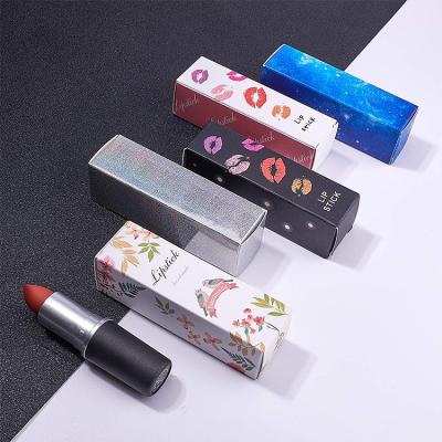 Chine Logo personnalisé Imprimé Maquillage Gloss à lèvres rouge à lèvres Petit carton Boîtes d'emballage cosmétique à vendre