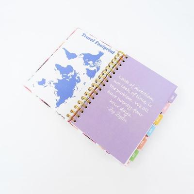 China Glue Binding Hardcover Notebook Printing 6x8 Inch Gold Blank Spiral Bound Notebook for sale