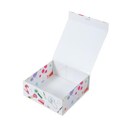 China Cardboard Folding Magnet Box Custom Printed Packaging Magnetic Boxes with Ribbon for sale