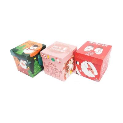 China Christmas Gift Box With Lid Made of Coated Paper in Custom Size for Gift Packaging for sale