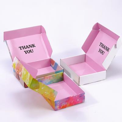 China Recyclable Custom Logo Colored Printed Corrugated Shipping Boxes for Cosmetic Suits for sale