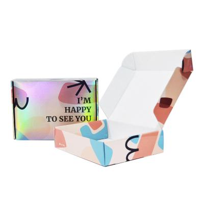 China Custom Logo Full Color Printed Boxes Corrugated Literature Mailer Boxes for sale