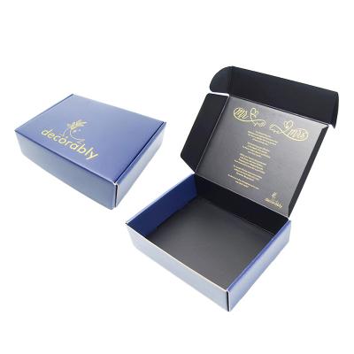 China Foldable Full Color Printed Boxes Corrugated Paper Recycled Mailer Boxes for sale