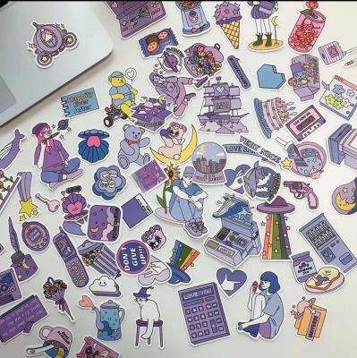 China Op maat gedrukte cartoon zelfklevende sticker PVC vinyl die cut waterdichte stickers Te koop