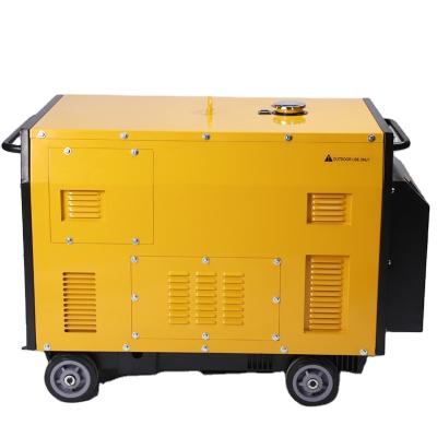 China Hot Sale High Power 12kw Two-Cylinder Silent Power 12kw Generator Outdoor Small Household Portable Household Diesel Generator A25 for sale