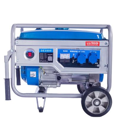 China China High Quality Household Power Supply Blue Mini Small 50HZ 5kw Household Gasoline Emergency Portable Outdoor Generator D5000 for sale