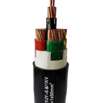 China Construction WDZA YJV SWA PVC Copper Core 4x95mm+1 Cable for sale