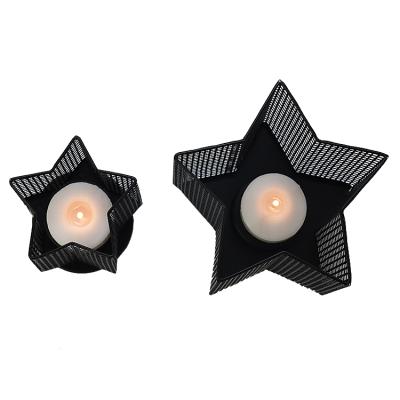 China Home Decoration Candle Holder For Home Decor Candle Holder For Tealight Candle Metal Star Candlesticks for sale