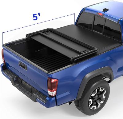 China Tailbox China factory promotional aluminum hard folding tonneau covers for t60 t70 t80 pickup box lid truck accessories for sale