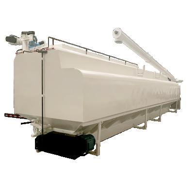 China Farms 9m Electric Animal Bulk Feed Conveyor 37.1 CBM Hydraulic Screw Tank For Transporting Grain for sale