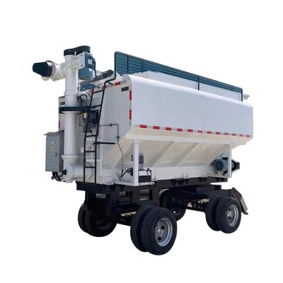 China Truck Trailer 6 Ton Electrical Auger Conveyor Bulk Feed Tank Grain Trailer for sale