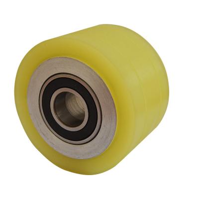 China Industrial Industrial Flow Rail Polyurethane Wheels Pallet Roller Track For Automatic Stereo Warehouse Pu Pulley for sale