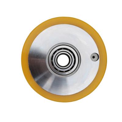 China Industrial Best Seller Heavy Duty Molded Silicone Rubber Pu Polyurethane Wheel With Bearings for sale