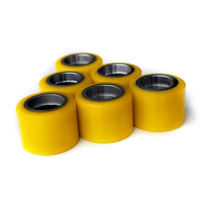 China Industrial Oem Manufacture Durable Polyurethane Metal Core Rubber Pu Wheels for sale