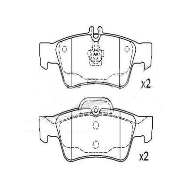 China Front Ceramic Brake Pads Price Car Part Changing Brake Pads For Lexus Car for sale